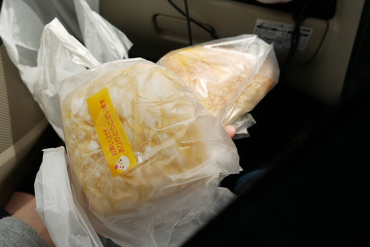 梓川SA神戸屋のパン ハムチーズとはちみつブリオット画像